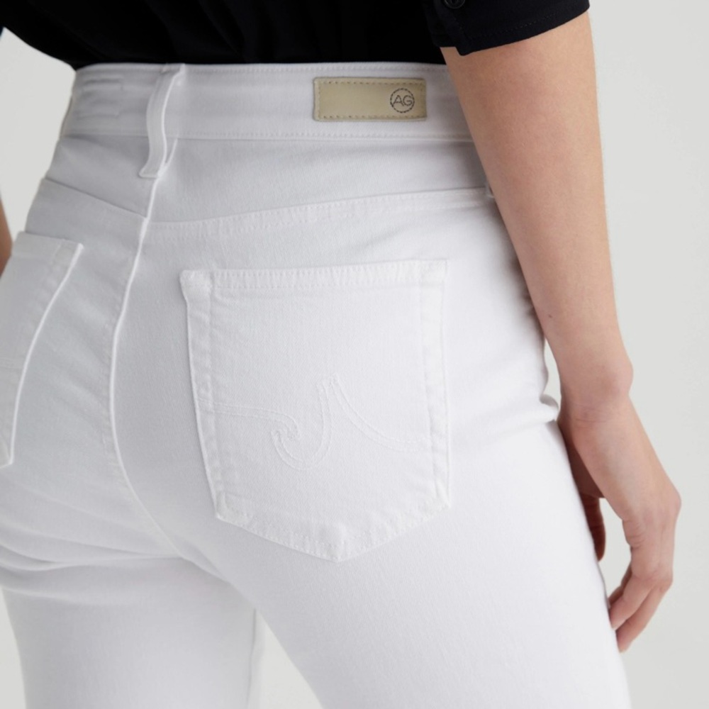Summer White Jeans, AG Farrah Boot Cut